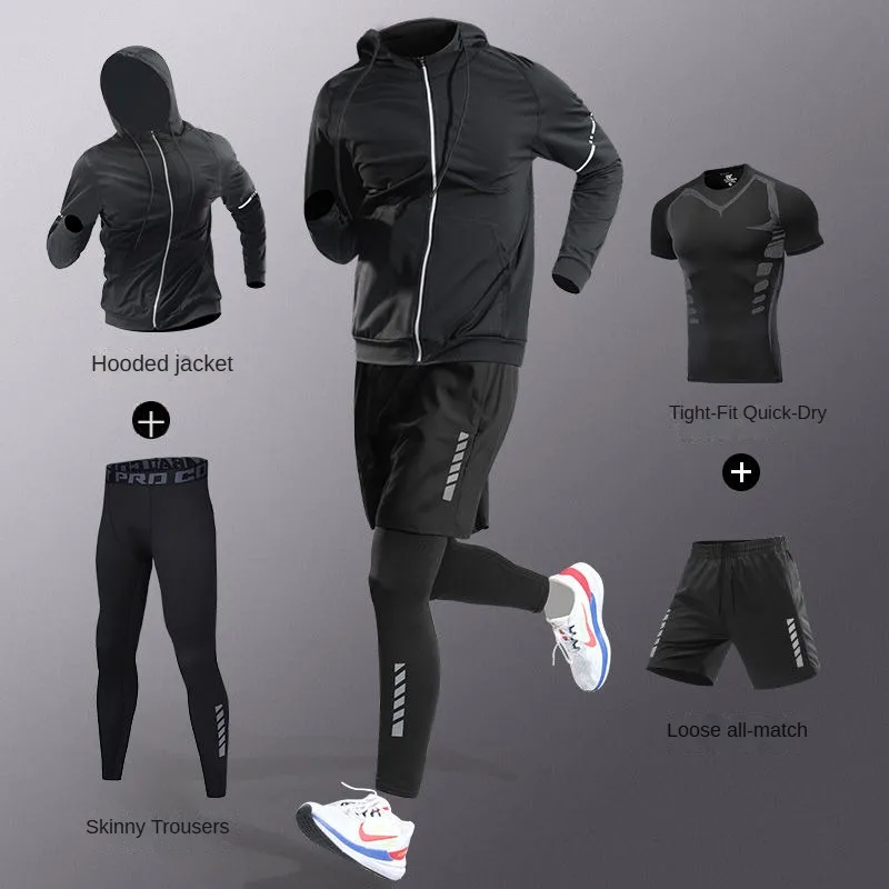 Running Jogging Gear - 3-7 قطع من ألياف الجليد للرجال