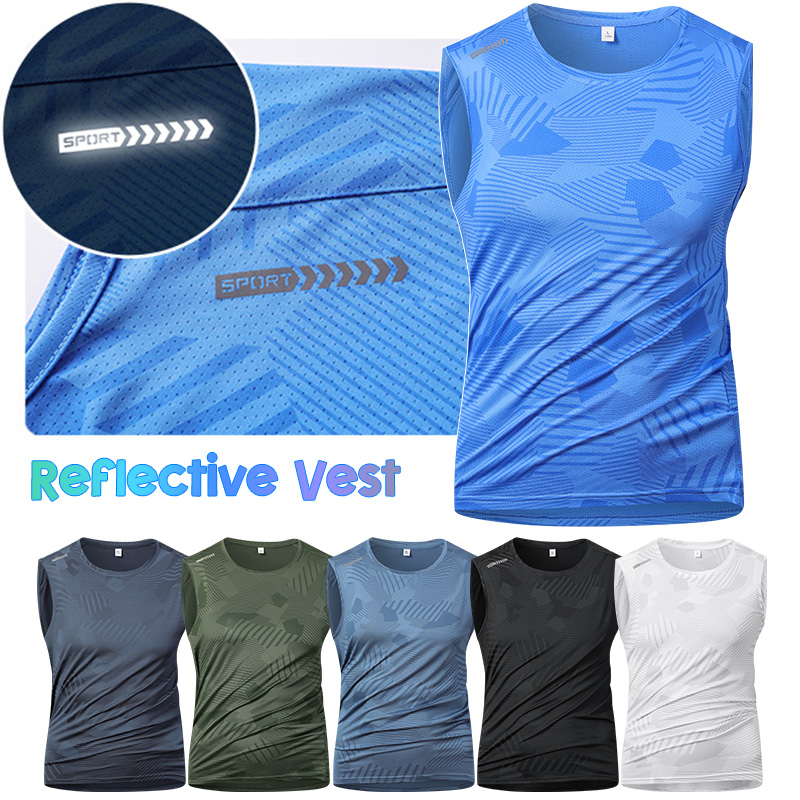Reflective Running Jacket - سترة عاكسة للرجال للجري، قميص داخلي