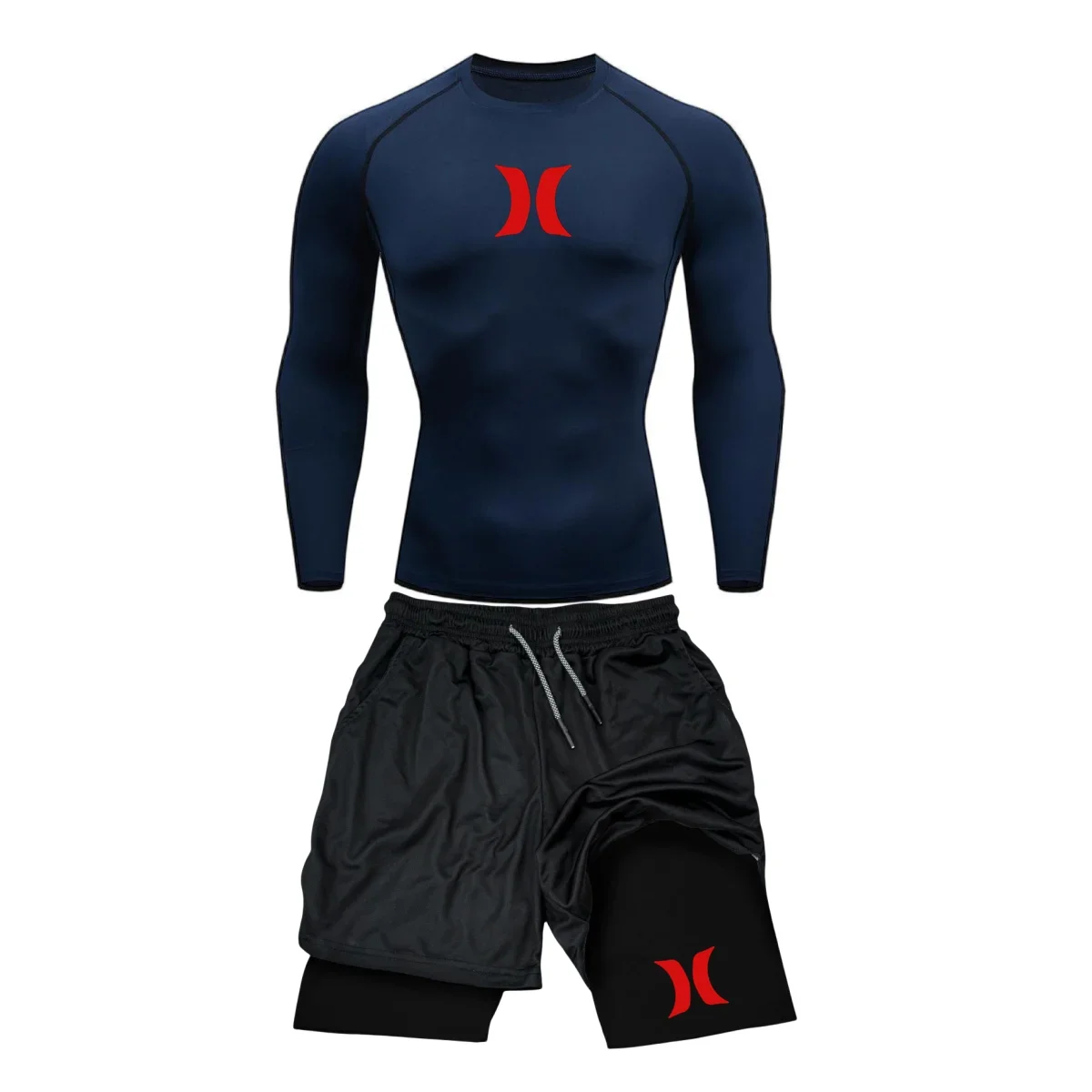 Running Jogging Gear - الرجال ضغط الجري الدعاوى رداء ضيق