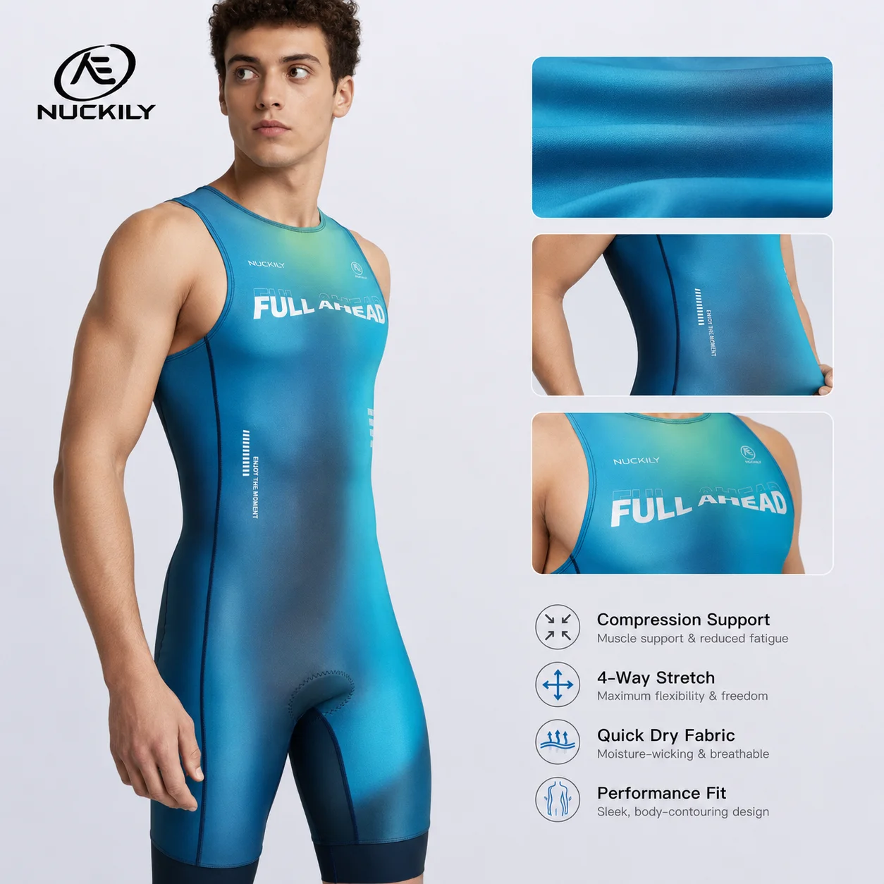 بدلة ترياتلون NUCKILY للشباب ب - مراجعة Running Gear Youth وسعره