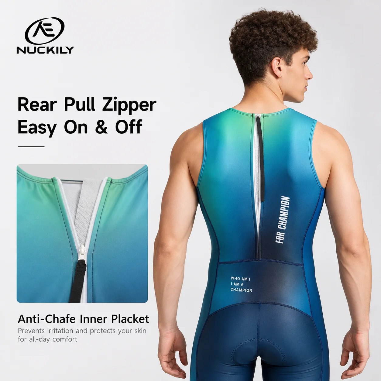 بدلة ترياتلون NUCKILY للشباب ب - مراجعة Running Gear Youth وسعره